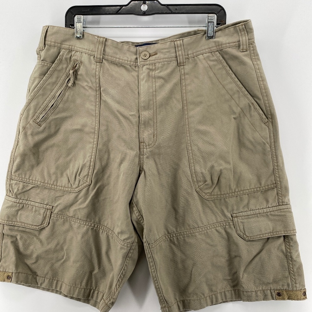 Bum Equipment Shorts Men's Size 38 Pockets Full Zip Button Closure Cargo